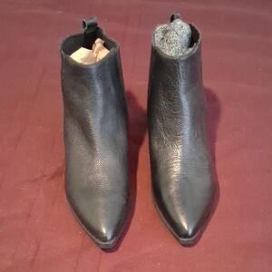 Marc Fisher Ladies Textured Black Ankle Boots